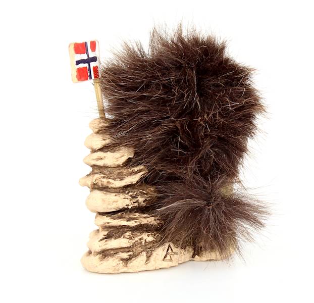 Ny Form Troll 10,0cm troll ze skałą i flagą