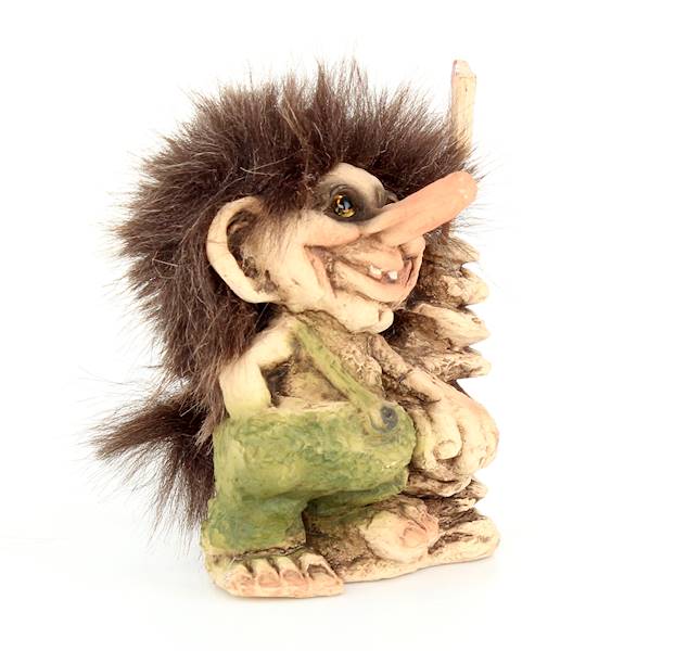 Ny Form Troll 10,0cm troll ze skałą i flagą