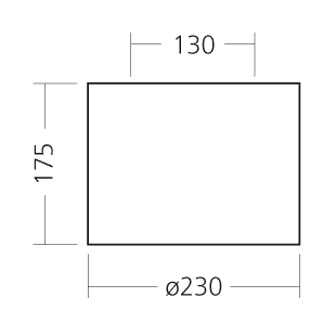 Downlight natynkowy TUBUS 291 SFD PRE FSMH 226 ECG W03