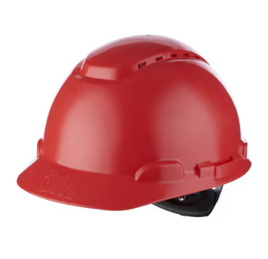 3M H700N-RD Hełm ochronny reg.śrub.went.red