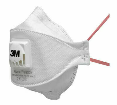 3M9332+ Aura Półmaska filtrująca z zaworem FFP3