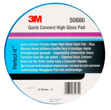 3M50880 Gąbka Quick Connect niebieska 150 mm