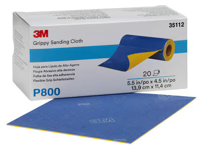 3M35112 Elastyczny Arkusz ścierny 139 x 114mm P800