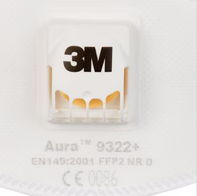 3M9322+ Aura Półmaska filtrująca z zaworem FFP2