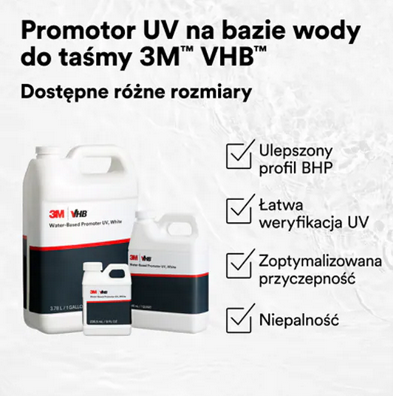 Promotor UV na bazie wody do taśmy 3M VHB 946 ml 