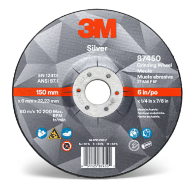 3M Silver Tarcza do szlif 180 mm x 7 mm x 22 mm