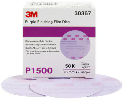 3M260L 30367 Hookit Krążek ścierny 75mm P1500 b/o
