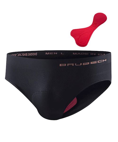 Slipy rowerowe męskie z wkładką r. M BRUBECK 3D Bike czarne BE10150