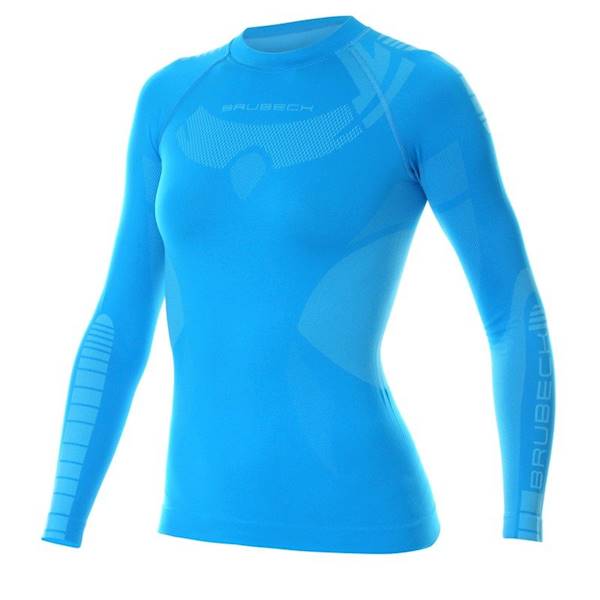 Koszulka damska termoaktywna r. XL BRUBECK Dry niebieska LS13070