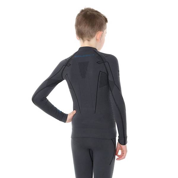 Bielizna termoaktywna dla dzieci BRUBECK Thermo bluza 128/134 grafitowa LS13640