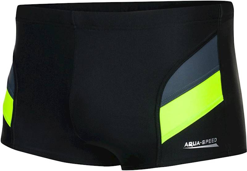 Kąpielówki męskie r. 4XL AQUA SPEED Aron czarno-zielone