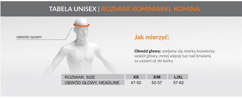 Komin termoaktywny r. L/XL BRUBECK wełniany czarny
