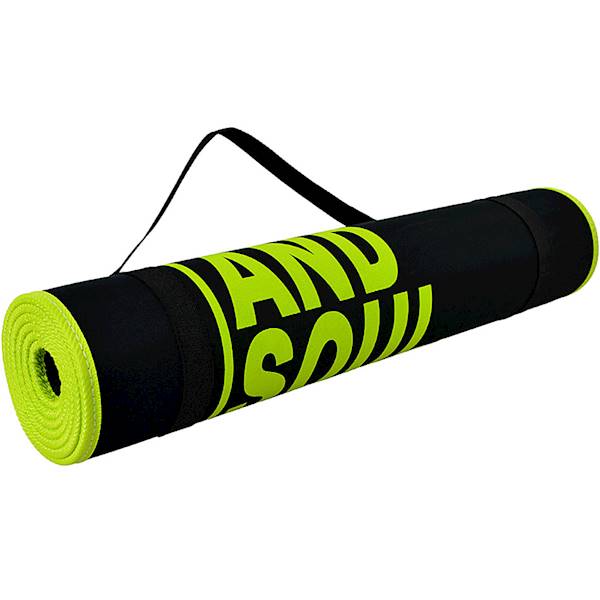 Mata do ćwiczeń 180x60x0,6 cm PROFIT czarno-zielona