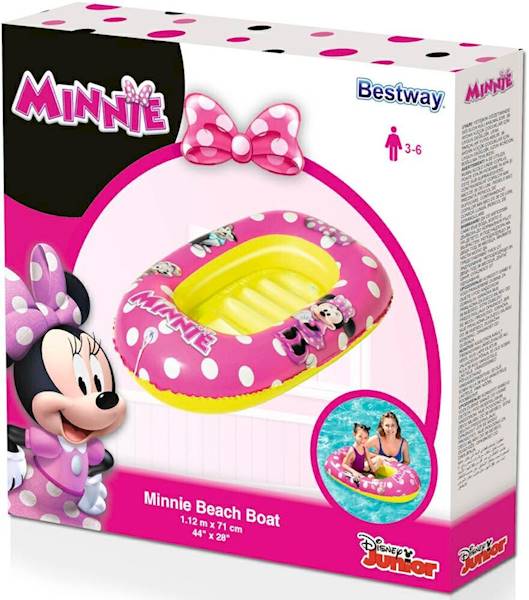 Ponton 3-6 lat BESTWAY Minnie Beach Boat 112x71 cm