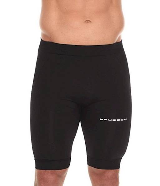 Spodnie męskie 1/2 termoaktywne r. XL BRUBECK Running Force czarne LB1014M