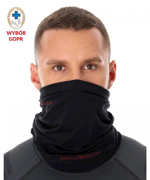 Komin termoaktywny r. S/M BRUBECK Merino wełniany czarny