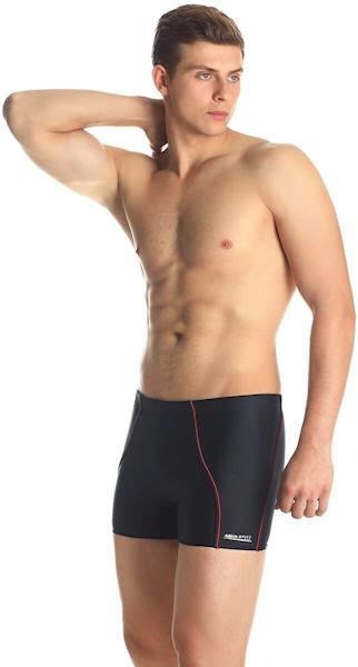 Kąpielówki męskie r. L AQUA SPEED Harry czarno-czerwone