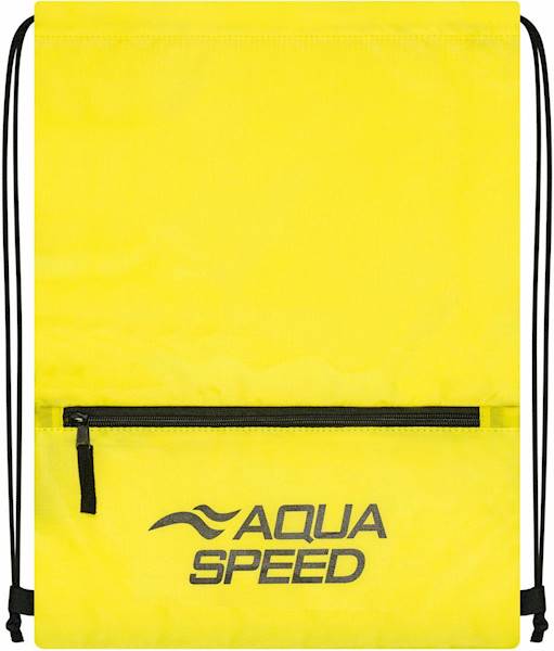 Worek pływacki z zapinaną kieszenią AQUA SPEED Gear Sack Zip żółty kol. 18