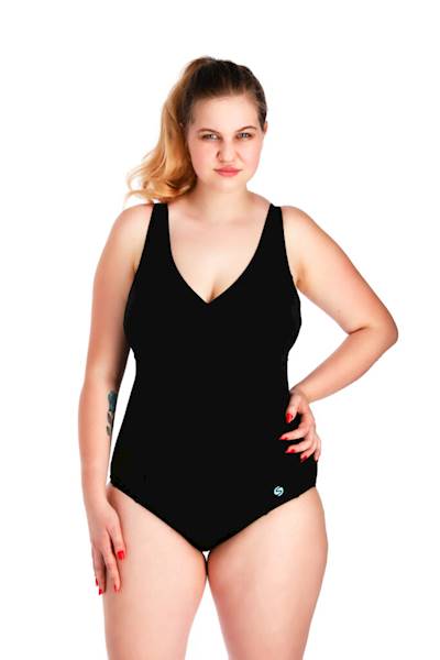 Strój kąpielowy damski r. 2XL SPIN S-3302 czarny