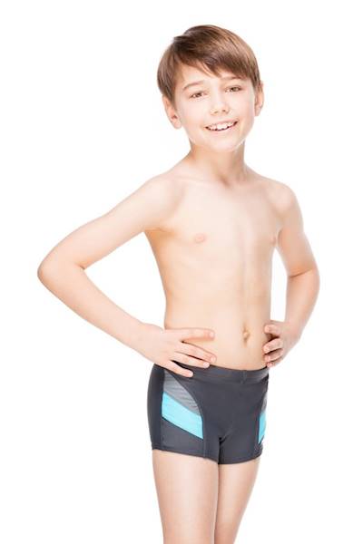 Kąpielówki chłopięce r. 140 AQUA SPEED Andy grafitowo-niebieskie