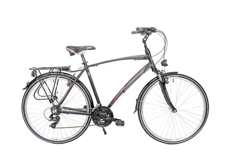 Rower trekkingowy męski MAJDLLER Master 1.0 koło 28' rama 19' czarno-złoty