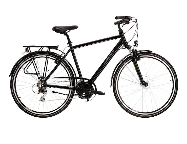 Rower trekkingowy męski KROSS TRANS 3.0 L koło 28' rama 21' czarno-szary