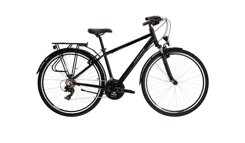 Rower trekkingowy męski KROSS TRANS 1.0 M koło 28' rama 19' czarno-szary