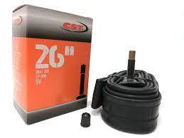 Dętka 26x1 3/8 z zaworem samochodowym CST zawór 40mm