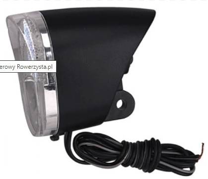 Lampka przednia na dynamo / prądnicę diody LED DEONE HL-DE055