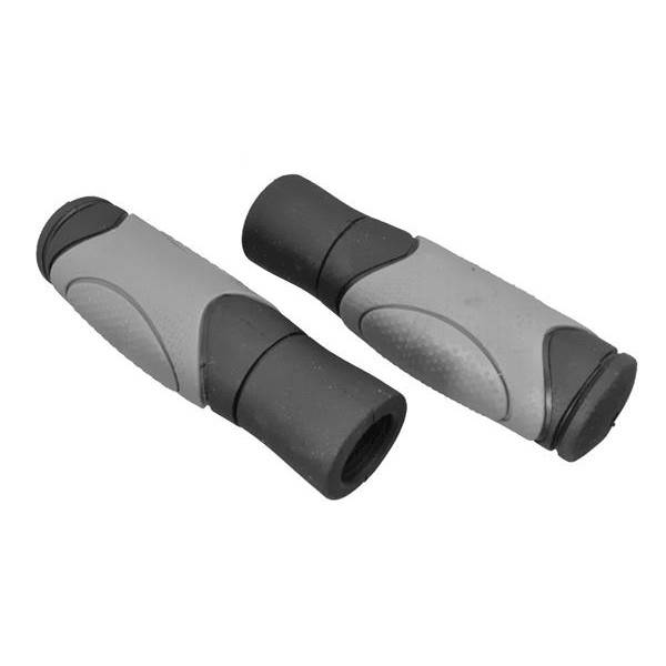 Chwyty do kierownicy 125mm gumowe NEXELO czarno-szare