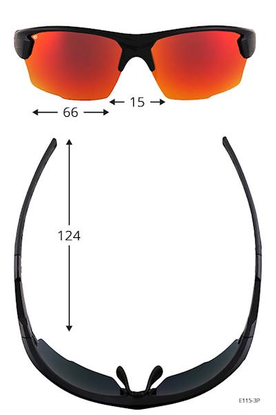Okulary sportowe GOG Spire szare kolor 3P