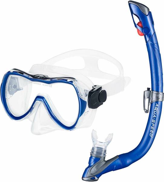Zestaw do nurkowania AQUA SPEED maska Enzo + fajka Evo kol. 11 Mesh Bag