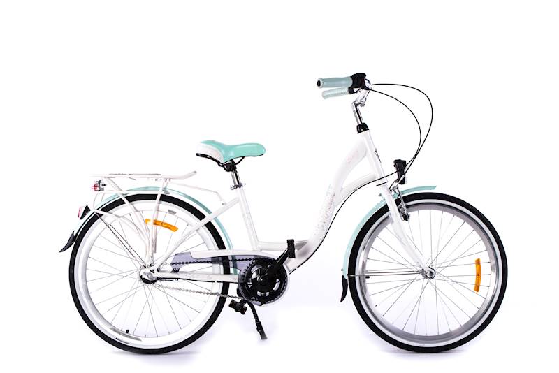 Rower młodzieżowy miejski STORM Daisy 3S Lux koło 24' rama 14' różowy