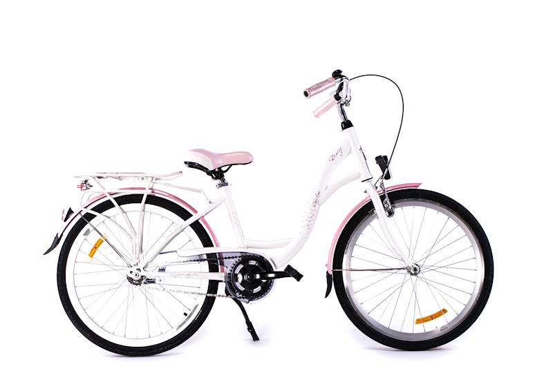 Rower młodzieżowy miejski STORM Daisy 3S Lux koło 24' rama 14' różowy