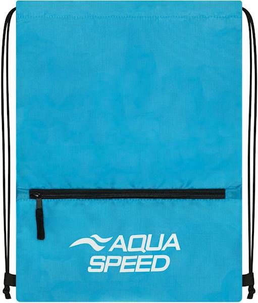 Worek pływacki z zapinaną kieszenią AQUA SPEED Gear Sack Zip niebieski kol. 02