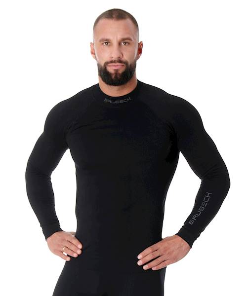 Koszulka męska termoaktywna r. L BRUBECK Extreme Thermo czarna LS15290