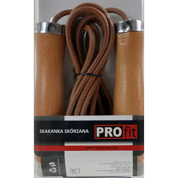 Skakanka 280 cm skórzana PROFIT DK 1019