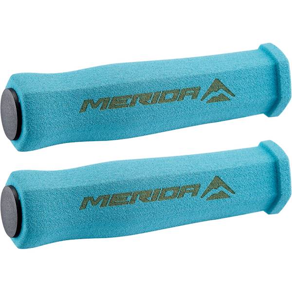 Chwyty do kierownicy 125mm piankowe MERIDA niebieskie