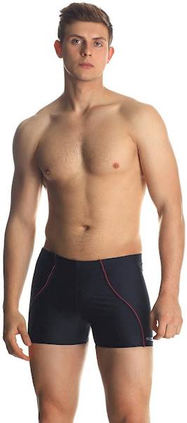 Kąpielówki męskie r. S AQUA SPEED Harry czarno-czerwone