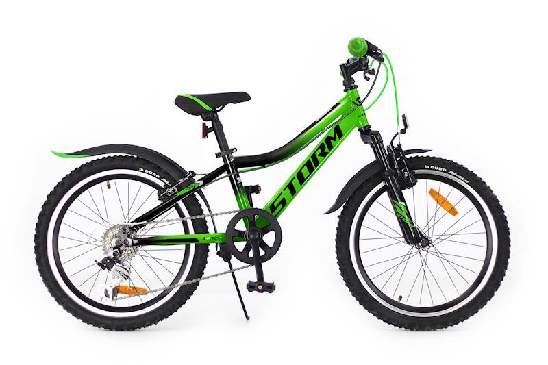 Rower dziecięcy STORM MTB Racer koło 20' rama 10,5' zielono-czarny