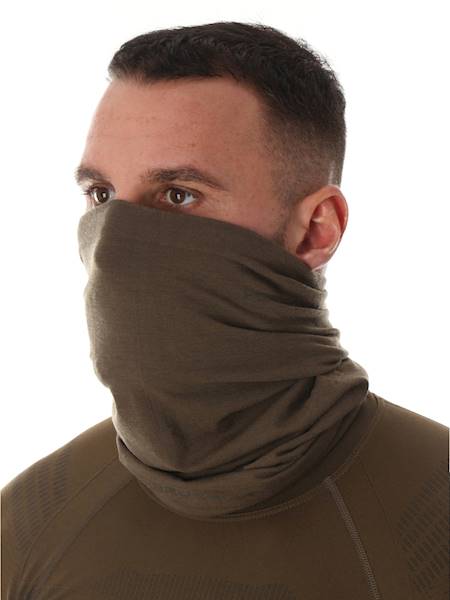 Komin termoaktywny r. L/XL BRUBECK wełniany khaki