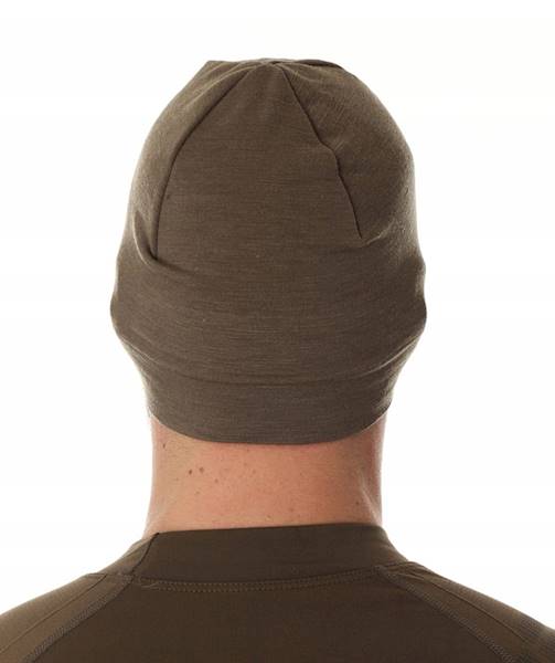 Czapka termoaktywna r. L/XL BRUBECK Ranger Wool wełniana treningowa kolor khaki