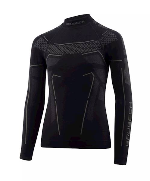 Bielizna termoaktywna dla dzieci BRUBECK Thermo bluza 140/146 czarno-grafitowa LS1612J