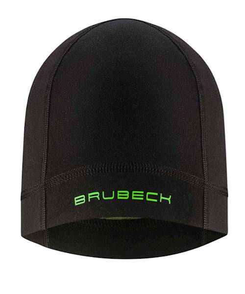 Bielizna piłkarska komplet z czapką BRUBECK Dry 164/170 czarno-neonowy KP1028J