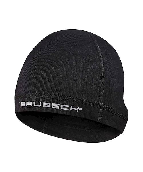 Czapka termoaktywna r. S/M BRUBECK Active Wool wełniana treningowa czarna