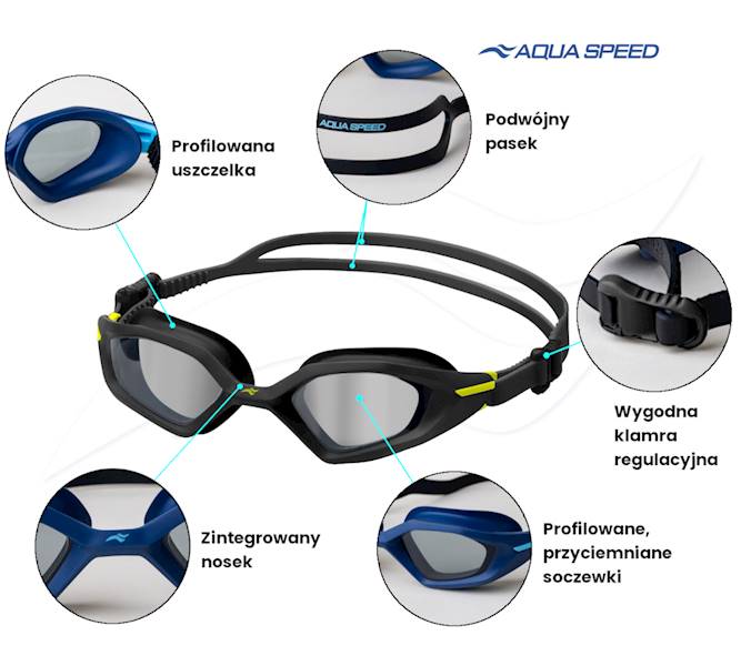 Okulary do pływania AQUA SPEED Cyclone kol. 17