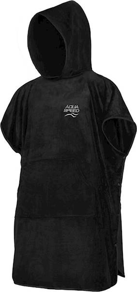 Poncho dla dorosłych 95x240 cm AQUA SPEED czarne