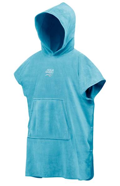 Poncho dla dorosłych 90x220 cm AQUA SPEED błękitne