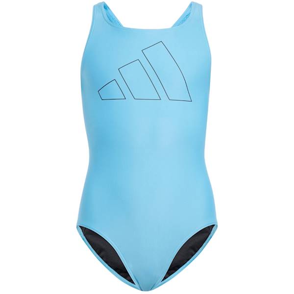 Strój kąpielowy dla dziewczynki r. 152 ADIDAS Performance Big Bars jasnoniebieski