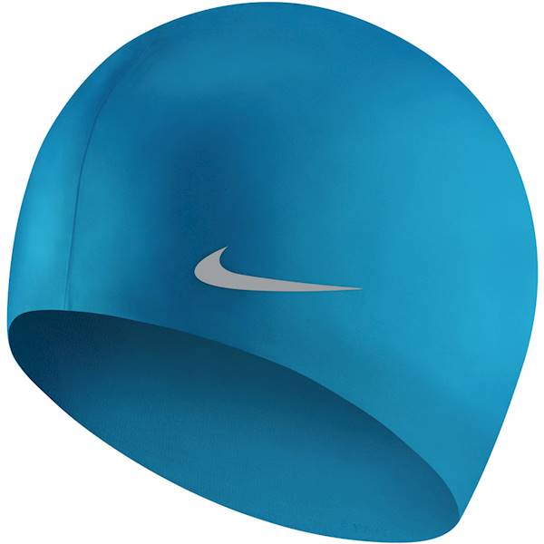 Czepek silikonowy NIKE Os Solid Junior niebieski